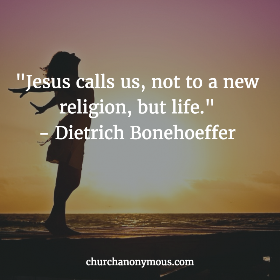 Bonhoeffer Quote about Religion